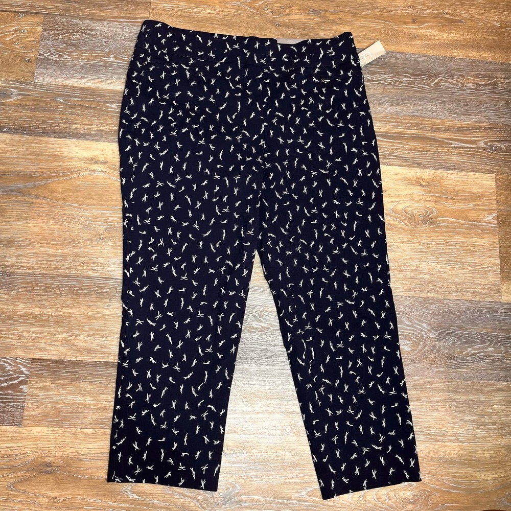 Maurices Womens Pants New Chino Blue White Details Stretch Size Large